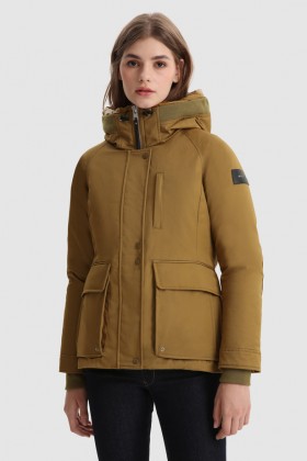 Woolrich Yetna with Adjustable Drawstring Women's Parka Jackets Olive